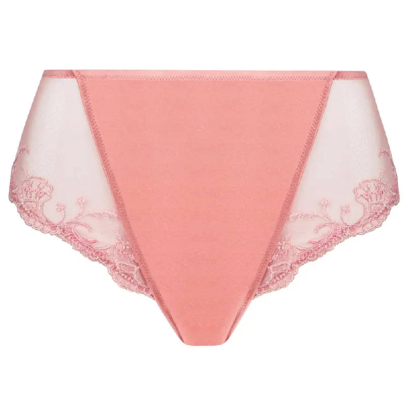 Lise Charmel 'Splendeur Soie' Silk High Waisted Brief in rose pink