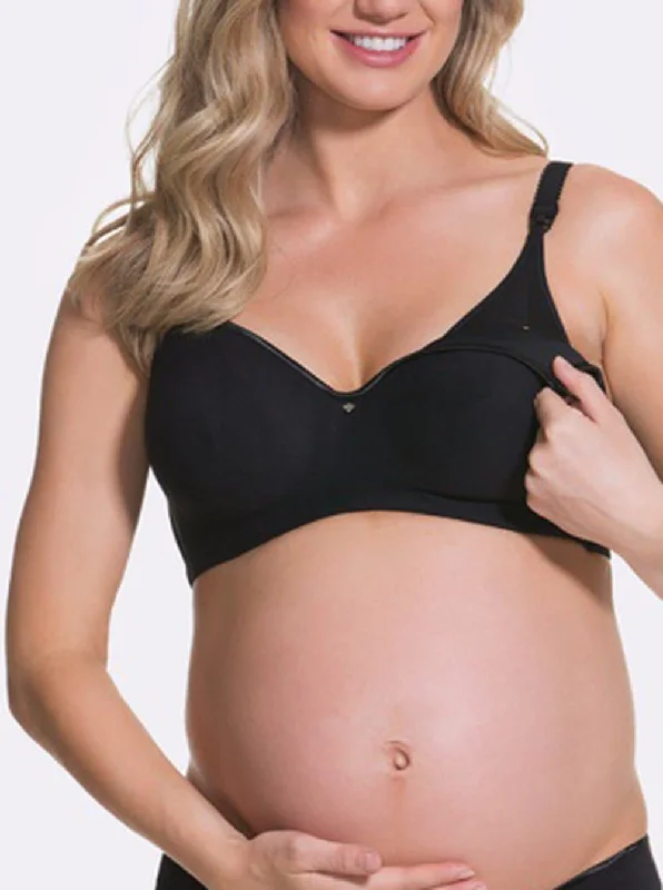 Cake Maternity Croissant Flexi Wire Nursing Bra - Black