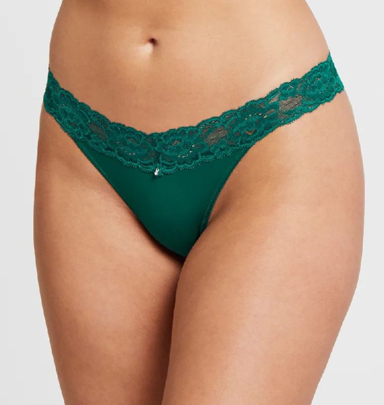 Montelle Jade Lace Thong Panty 9002