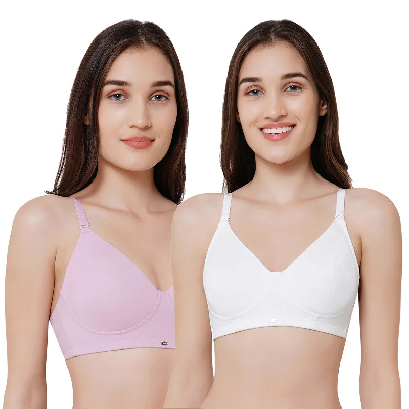 Non padded Non wired  full coverage t-shirt Bra (PACK OF 2) CB-337