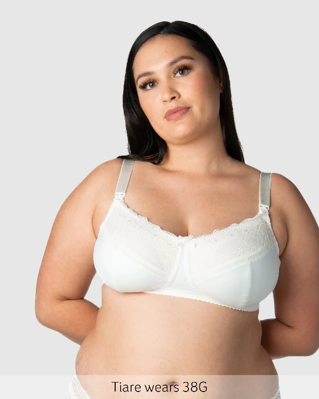 Show Off Wirefree Nursing Bra - Ivory