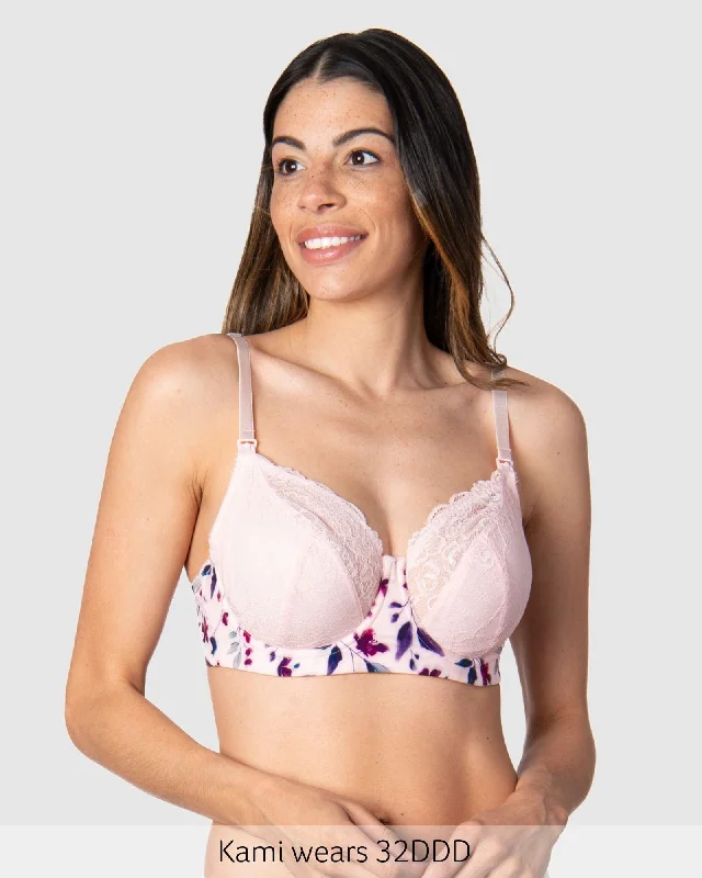 Temptation Lace Nursing Bra - Bloom