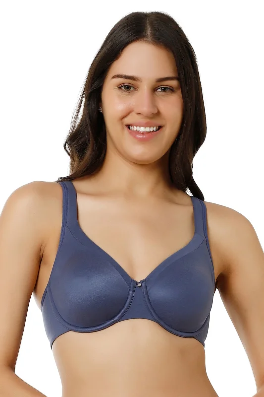 Contour Support Non-padded Wired Bra - Crown Blue