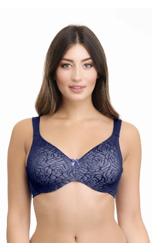 Ultimo Perfect Profile Non-Padded Wired Minimizer Bra - Inky Blue