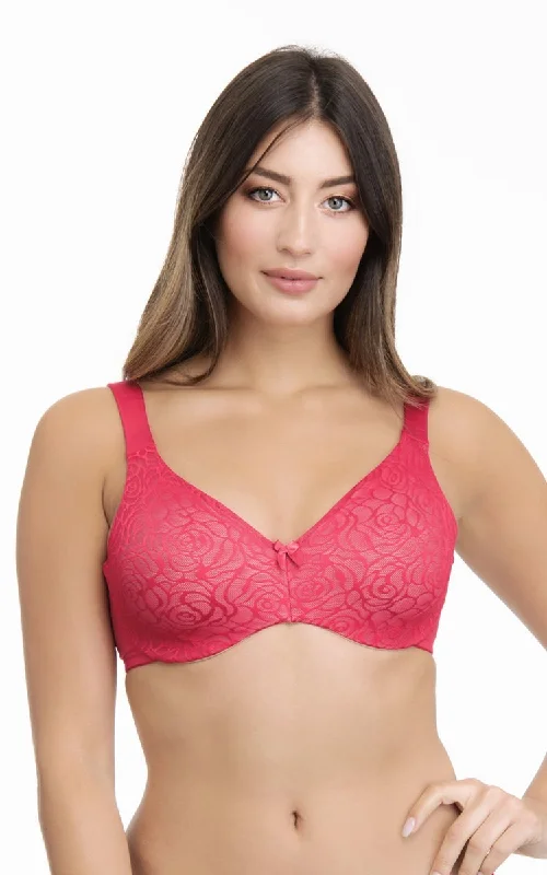 Ultimo Perfect Profile Non-Padded Wired Minimizer Bra - True Red