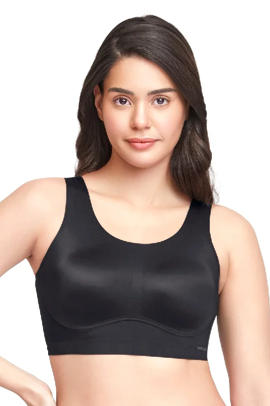 Skins Support Scoop Neck Bra - Black