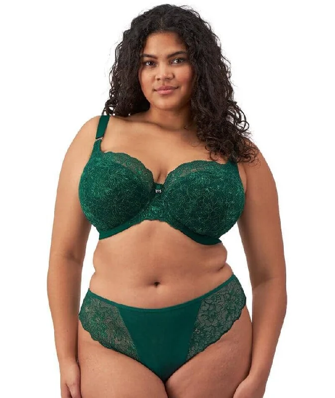 Brianna Underwired Padded Half Cup Bra In Rainforest - Elomi