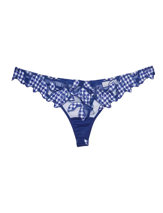 Fleur du Mal Lily Embroidery Hipster Thong