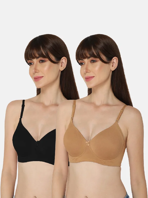 Intimacy Everyday Non-Padded Bra Special Combo Pack – Comfortable and Supportive Bras for Daily Wear (UC02 - C03)