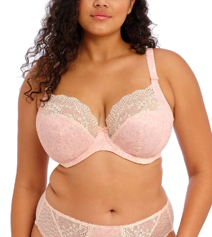 Lucie Underwired Plunge Bra In Pale Blush - Elomi