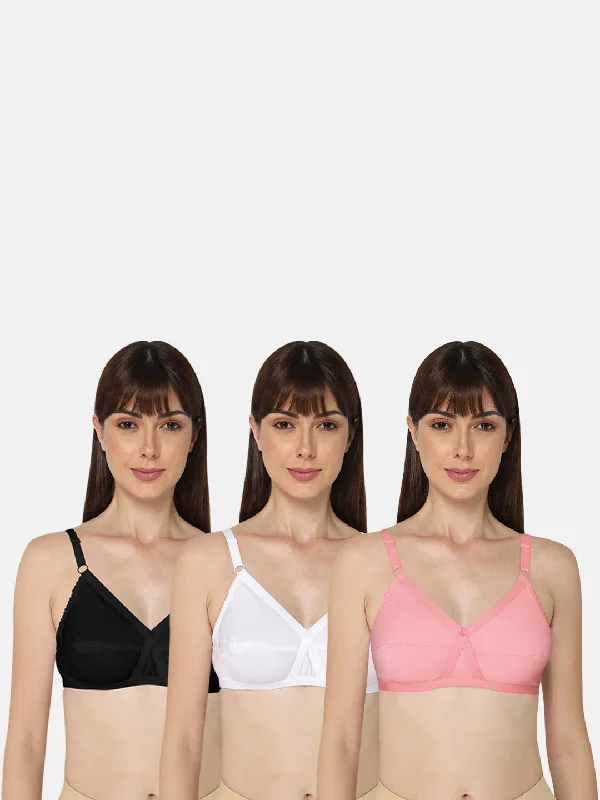 Naidu Hall Heritage Bra Combo Pack – Cross-Style Design for Enhanced Comfort and Support (C39)