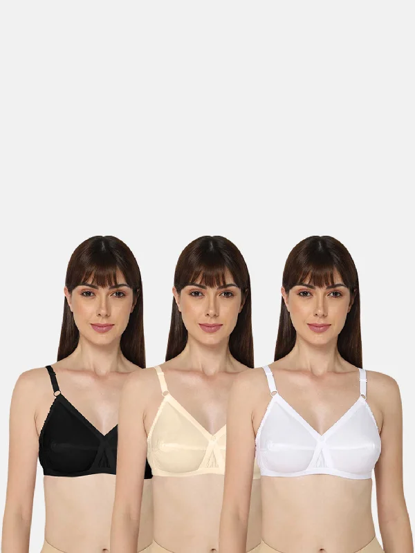 Naidu Hall Heritage Bra Combo Pack – Cross Design for Superior Comfort and Support (C63)