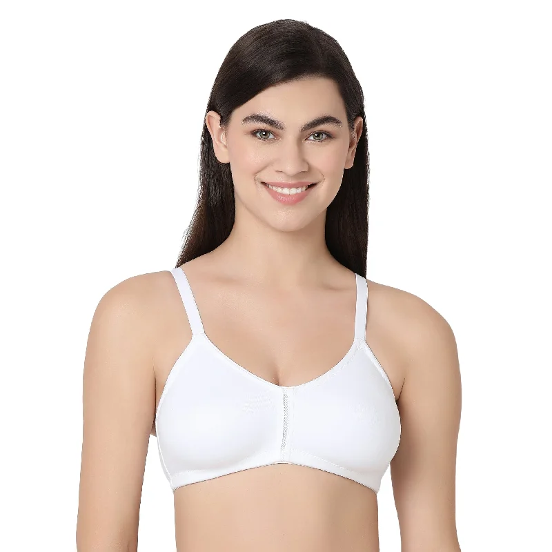 1258  Non Padded T-Shirt  Bra White