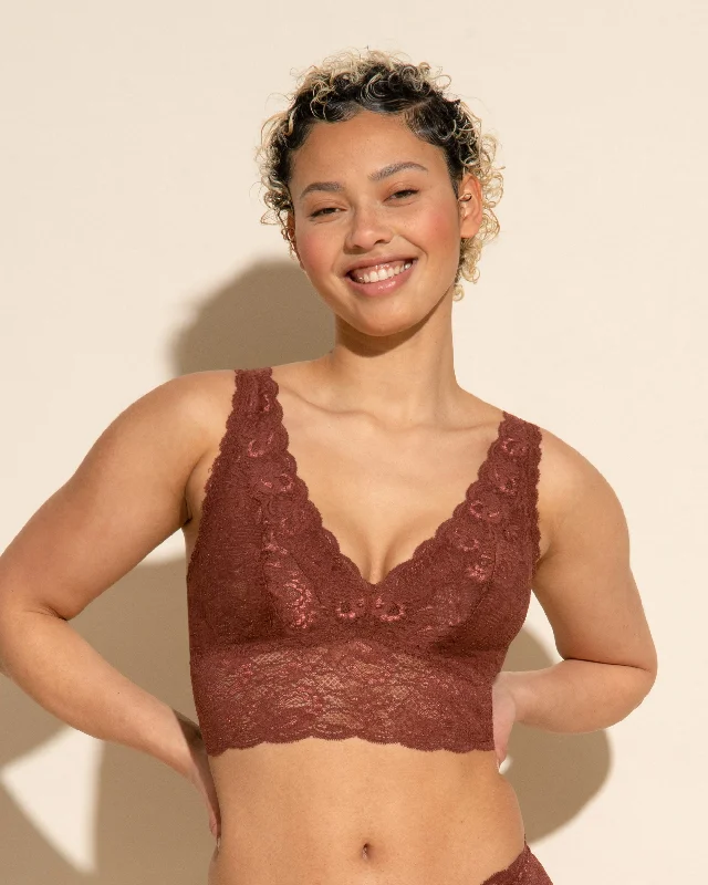 Bralette Alta Con Scollatura Profonda