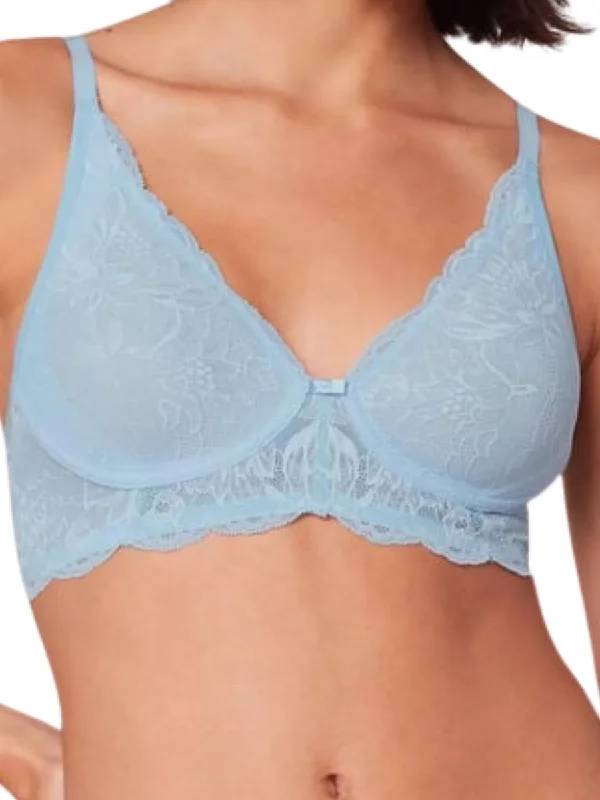 Amourette Charm Bra Non-Wired Bra - Blue