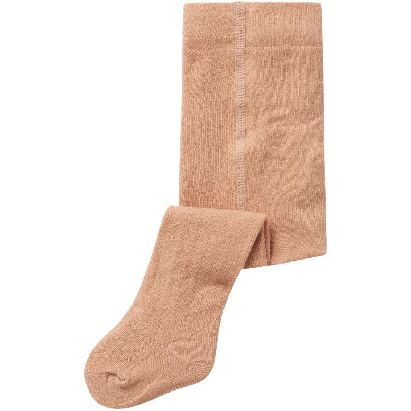 Lil'Atelier Rugby Tan Ilso Ana Pointelle Tights