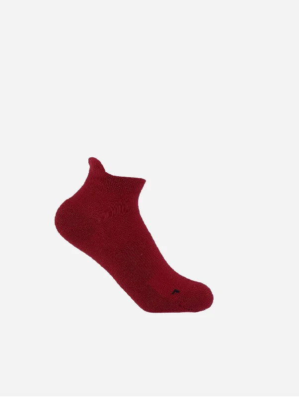 Organic Cotton Women's Trainer Socks | Burgundy